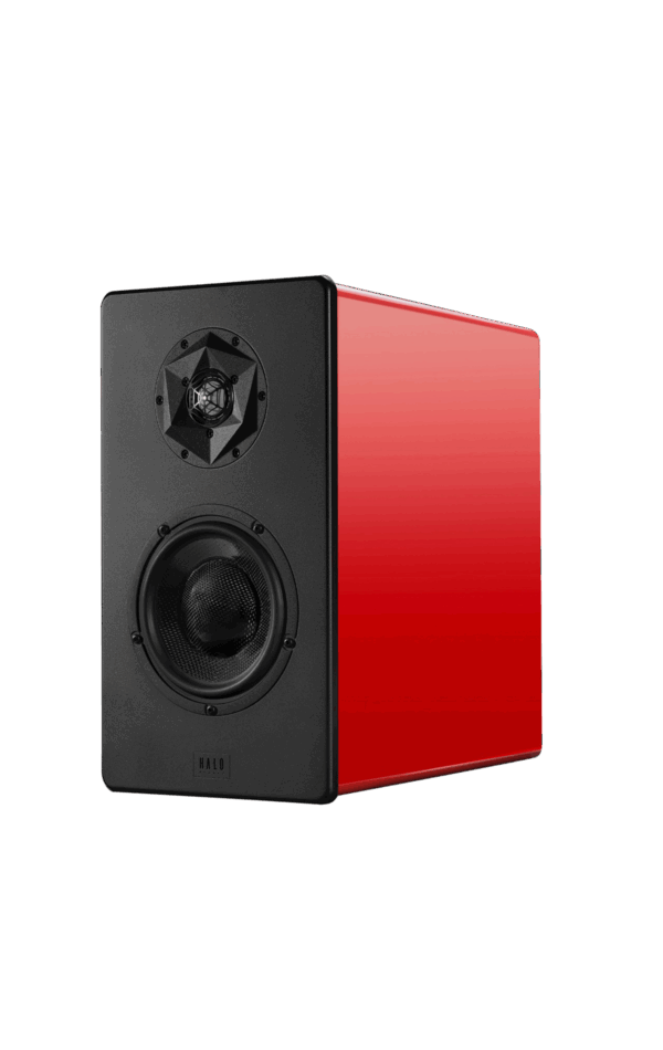 m1 red without grill Starke Sound M1 Bookshelf Speaker